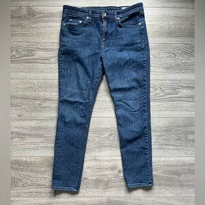 Rag & Bone Cate Mid Rise Ankle Skinny Blue Denim Jean Pants Classic Size 31